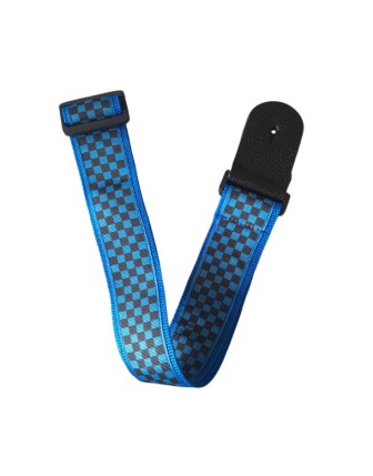 Rekor PLS108 Mavi Siyah Dama Desenli Gitar Askısı