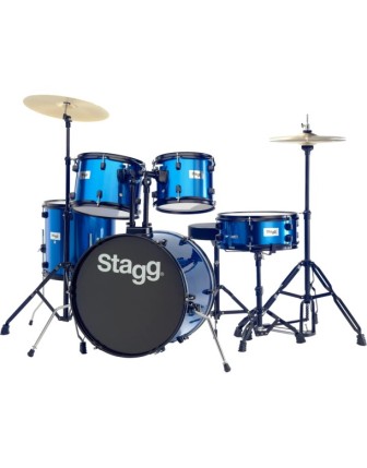 Stagg TİM120BL 5 Parça Akustik Davul Seti Mavi