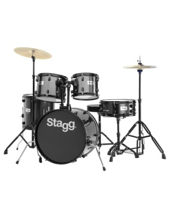 Stagg TİM120BK 5 Parça Akustik Davul Seti Siyah