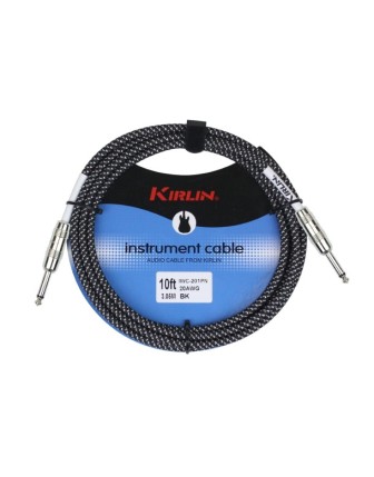 Kirlin IWCX-201PN-BK 3m Örgü Enstruman Kablosu