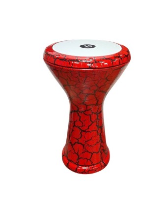 Vatan Çömlek Darbuka Çatlak Boyalı Kırmızı