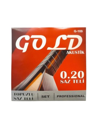 Gold 0.20 Topuzlu Uzun Sap Bağlama Teli