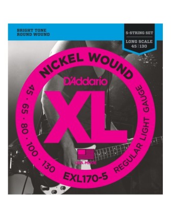 Daddarıo EXL170-5  45-130 5 Telli  Bass Gitar Teli