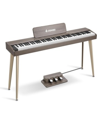 Donner DDP-60  Dijital Piyano (Gray Wood Grain)