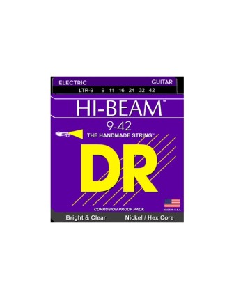 DR LTR-9 Hi-Beam Elektro Gitar Teli (Light 9-42)