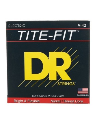 DR LT-9 Tite-Fit Elektro Gitar Teli (Light 9-42)