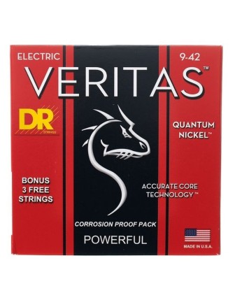 DR VTE-9 Veritas Elektro Gitar Teli (Light 9-42)