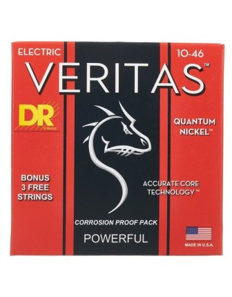 DR VTE-10 Veritas Elektro Gitar Teli (Medium 10-46