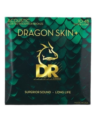 DR DAP-10 Dragon Skin+  Akustik Gitar Teli 10-48