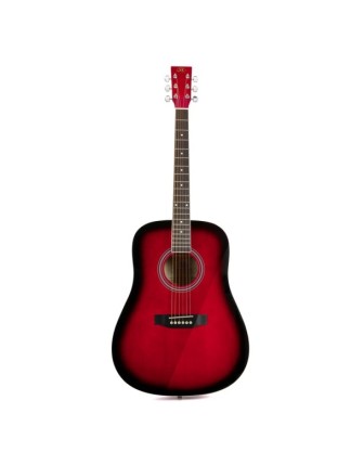 Sx SD104  RDS Akustik Gitar(Kırmızı)