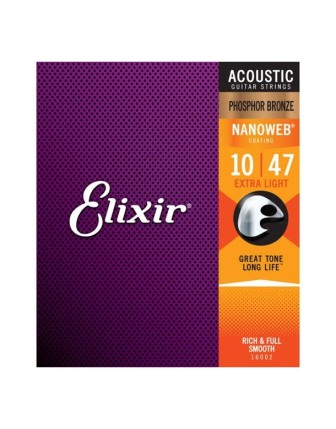 Elixir 16002 Phosphor Broze Akstik Gitar Tel 10-47