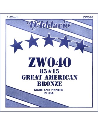 Daddario Zw040 Akustik La Tek Teli