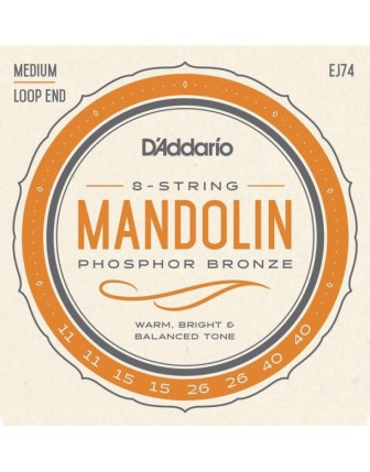 Daddario EJ74 Mandolin Takım Set Tel
