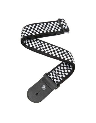 P.WAVES 50C02 GİTAR ASKISI DOKUMA  SİYAH BEYAZ