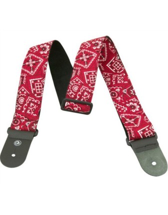 Planet Waves 50G02 Kırmızı Bandana Gitar Askısı